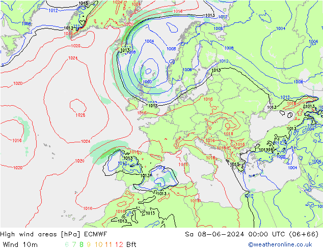 Sturmfelder ECMWF Sa 08.06.2024 00 UTC