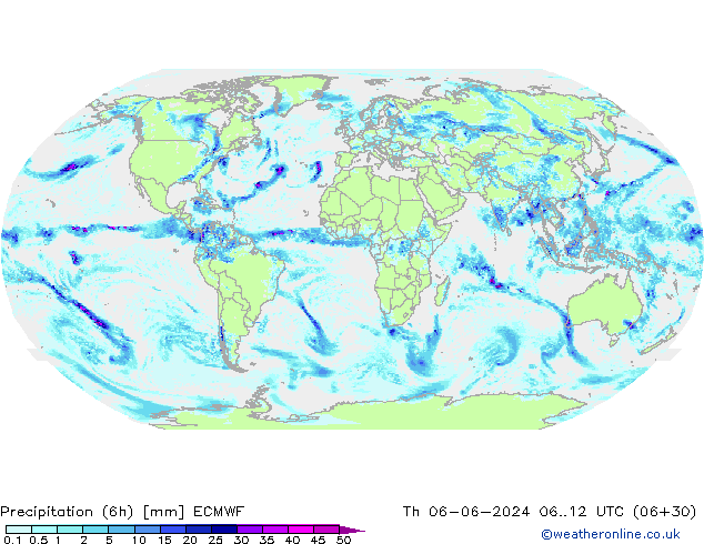 Z500/Yağmur (+YB)/Z850 ECMWF Per 06.06.2024 12 UTC