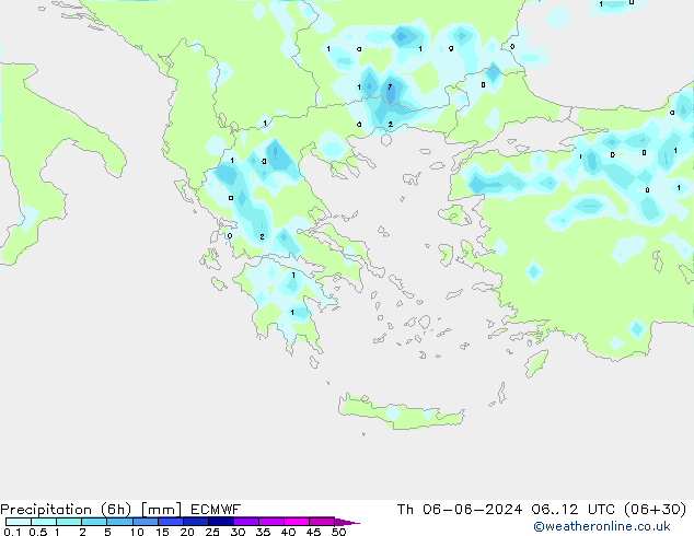 Z500/Regen(+SLP)/Z850 ECMWF do 06.06.2024 12 UTC