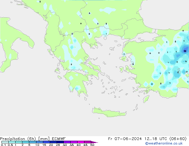 Z500/Yağmur (+YB)/Z850 ECMWF Cu 07.06.2024 18 UTC