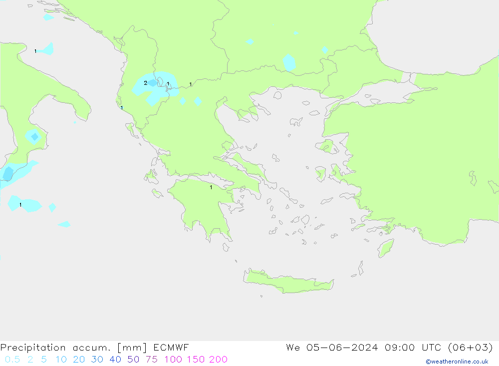 Précipitation accum. ECMWF mer 05.06.2024 09 UTC