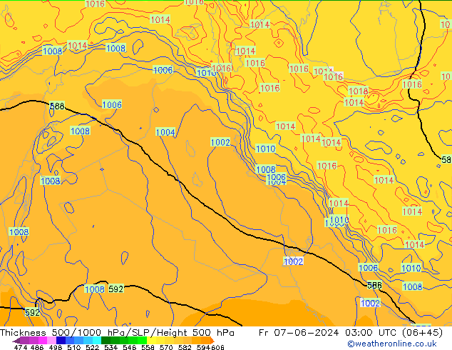 Thck 500-1000hPa ECMWF pt. 07.06.2024 03 UTC