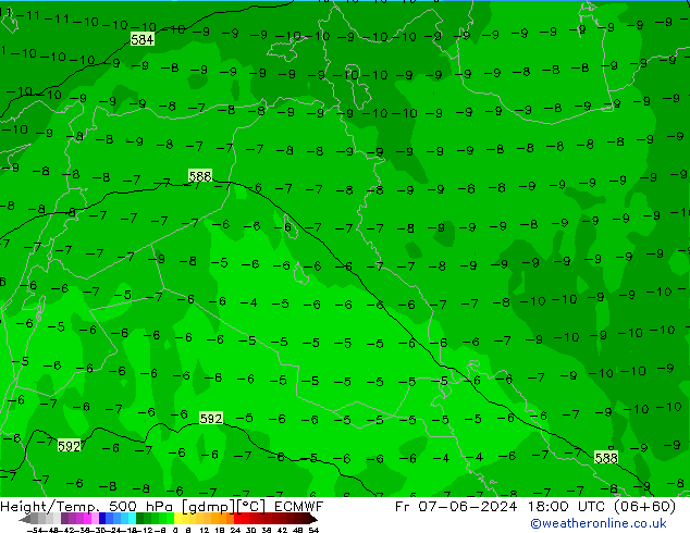 Z500/Rain (+SLP)/Z850 ECMWF  07.06.2024 18 UTC