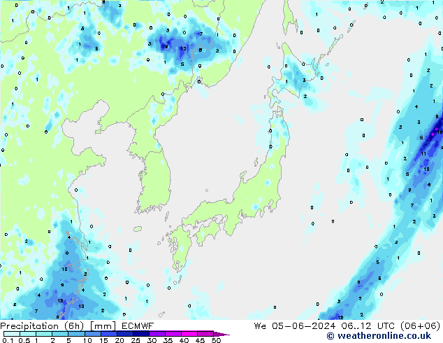 Z500/Rain (+SLP)/Z850 ECMWF ср 05.06.2024 12 UTC