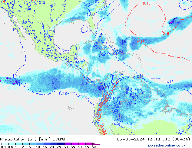 Z500/Yağmur (+YB)/Z850 ECMWF Per 06.06.2024 18 UTC