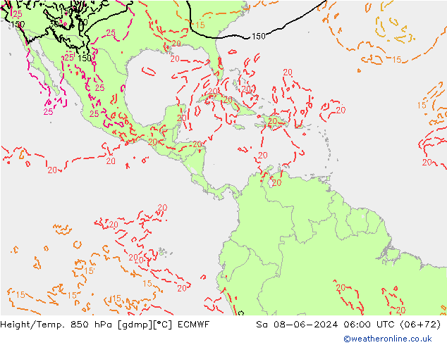 Z500/Rain (+SLP)/Z850 ECMWF  08.06.2024 06 UTC