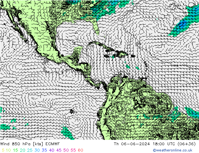 Wind 850 hPa ECMWF do 06.06.2024 18 UTC