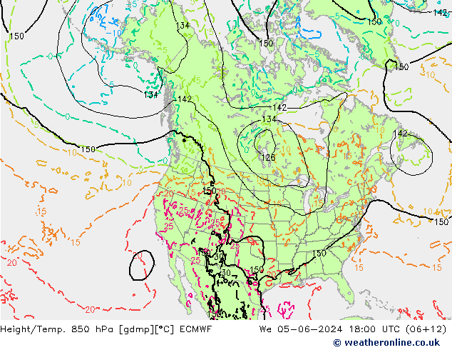 Z500/Rain (+SLP)/Z850 ECMWF  05.06.2024 18 UTC