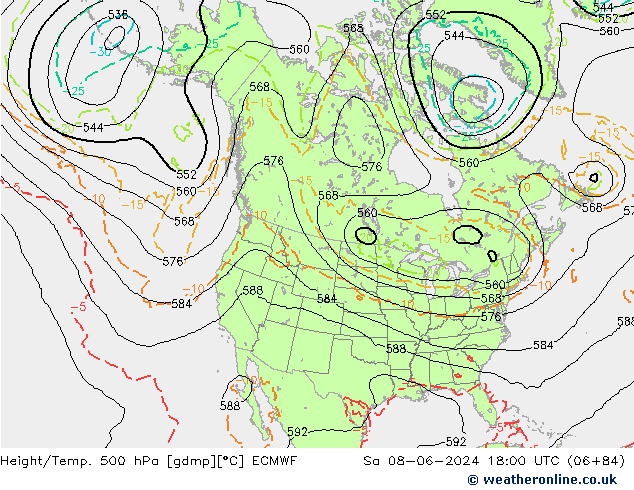 Z500/Rain (+SLP)/Z850 ECMWF So 08.06.2024 18 UTC