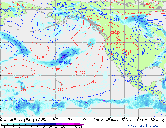 Précipitation ECMWF jeu 06.06.2024 12 UTC