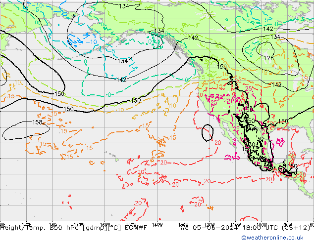 Z500/Rain (+SLP)/Z850 ECMWF  05.06.2024 18 UTC