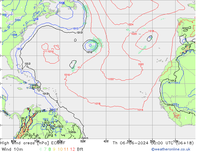 Sturmfelder ECMWF Do 06.06.2024 00 UTC