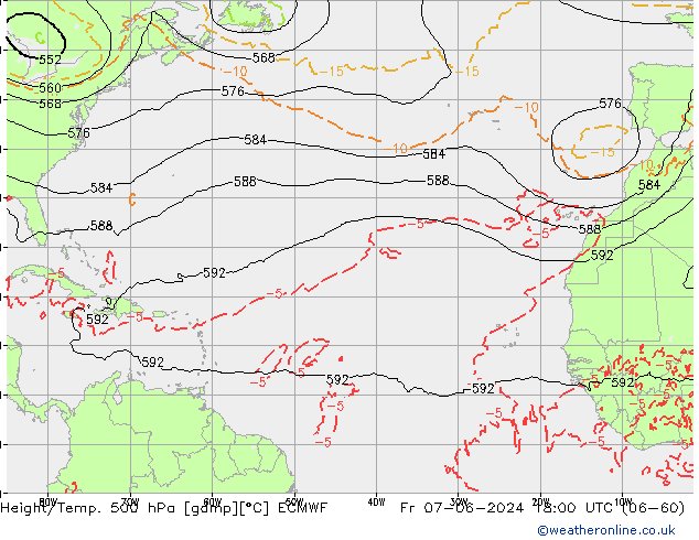 Z500/Rain (+SLP)/Z850 ECMWF ven 07.06.2024 18 UTC