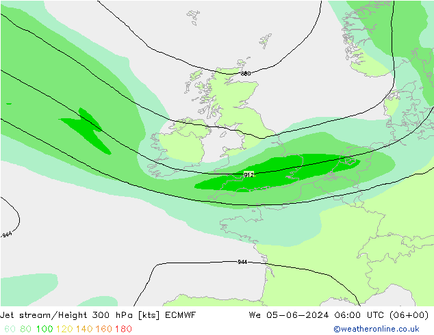 Courant-jet ECMWF mer 05.06.2024 06 UTC