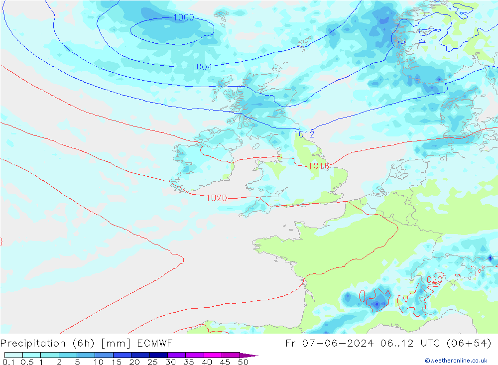 Z500/Rain (+SLP)/Z850 ECMWF pt. 07.06.2024 12 UTC