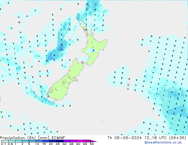 Z500/Rain (+SLP)/Z850 ECMWF Do 06.06.2024 18 UTC