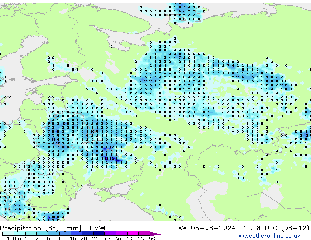 Z500/Rain (+SLP)/Z850 ECMWF St 05.06.2024 18 UTC