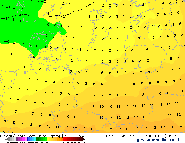 Z500/Rain (+SLP)/Z850 ECMWF pt. 07.06.2024 00 UTC