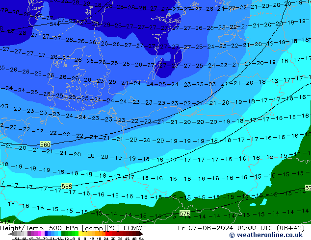 Z500/Rain (+SLP)/Z850 ECMWF pt. 07.06.2024 00 UTC