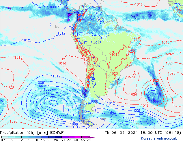 Z500/Regen(+SLP)/Z850 ECMWF do 06.06.2024 00 UTC