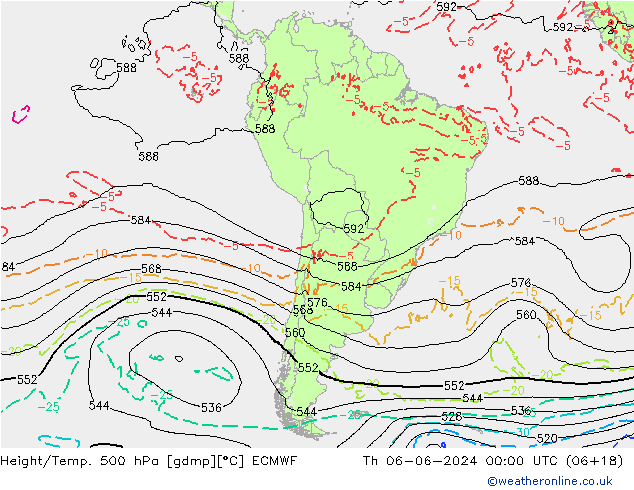 Z500/Regen(+SLP)/Z850 ECMWF do 06.06.2024 00 UTC