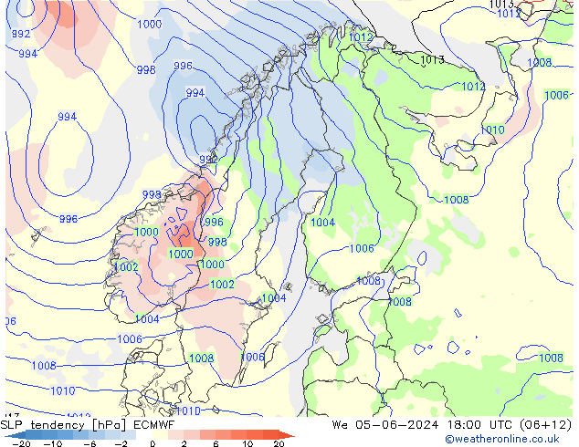 变压 ECMWF 星期三 05.06.2024 18 UTC