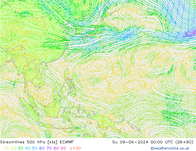  500 hPa ECMWF  09.06.2024 00 UTC