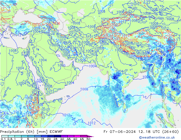 Z500/Rain (+SLP)/Z850 ECMWF ven 07.06.2024 18 UTC