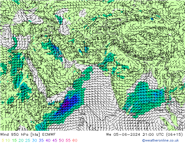  950 hPa ECMWF  05.06.2024 21 UTC