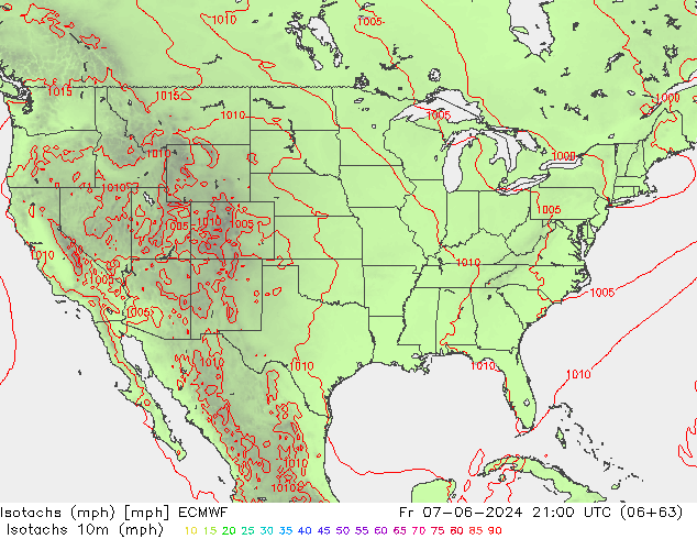 Izotacha (mph) ECMWF pt. 07.06.2024 21 UTC