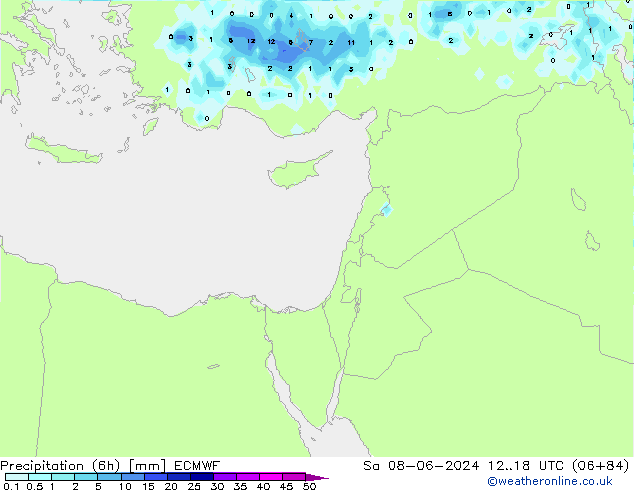 Z500/Rain (+SLP)/Z850 ECMWF Sa 08.06.2024 18 UTC