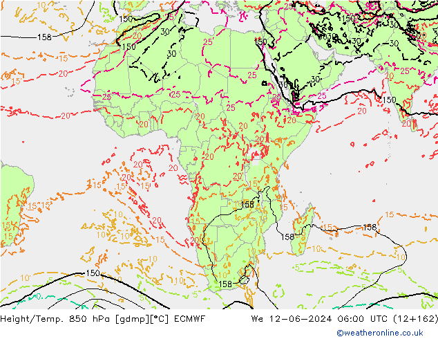 Z500/Rain (+SLP)/Z850 ECMWF ср 12.06.2024 06 UTC