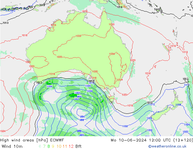 Windvelden ECMWF ma 10.06.2024 12 UTC