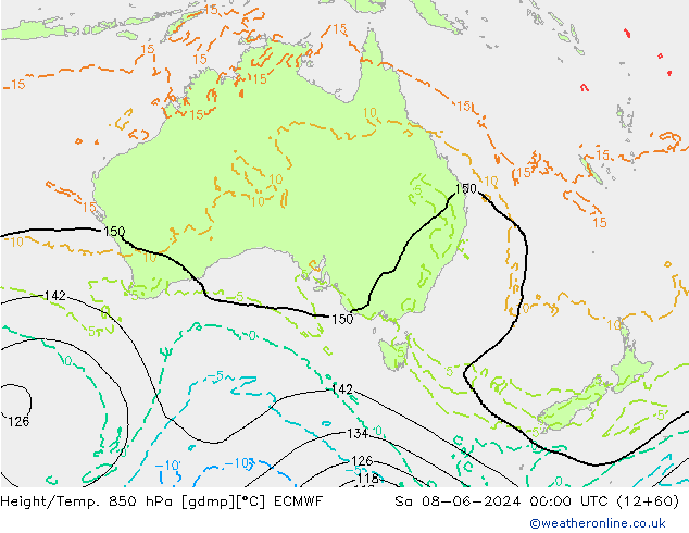 Z500/Rain (+SLP)/Z850 ECMWF sáb 08.06.2024 00 UTC