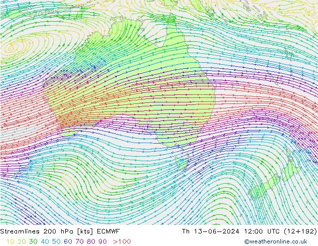  200 hPa ECMWF  13.06.2024 12 UTC