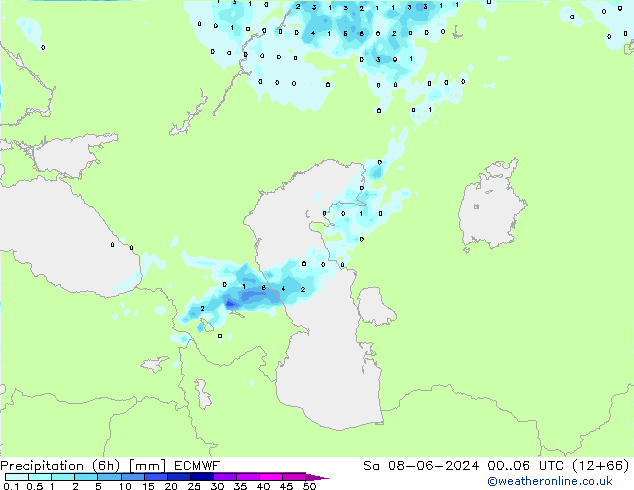 Z500/Rain (+SLP)/Z850 ECMWF Sáb 08.06.2024 06 UTC