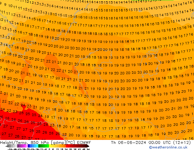 Z500/Rain (+SLP)/Z850 ECMWF чт 06.06.2024 00 UTC