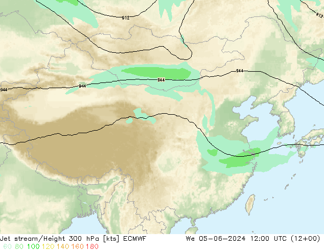 Courant-jet ECMWF mer 05.06.2024 12 UTC