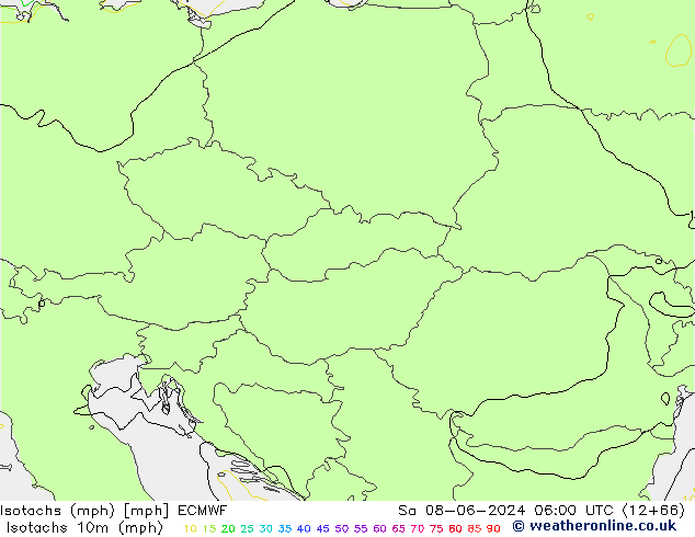 Isotachs (mph) ECMWF Sa 08.06.2024 06 UTC