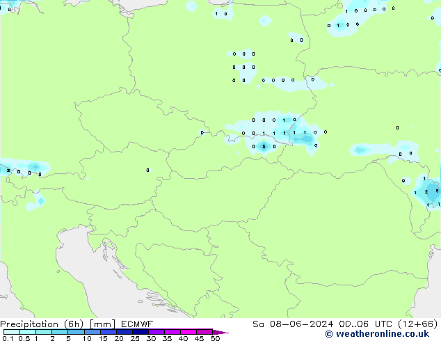 Z500/Rain (+SLP)/Z850 ECMWF Sa 08.06.2024 06 UTC