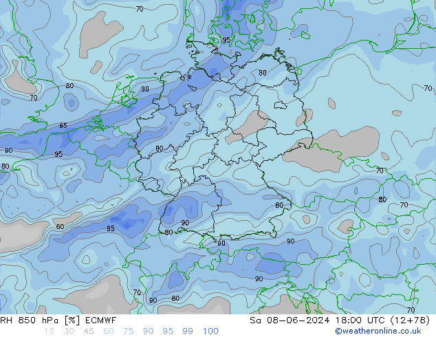 850 hPa Nispi Nem ECMWF Cts 08.06.2024 18 UTC