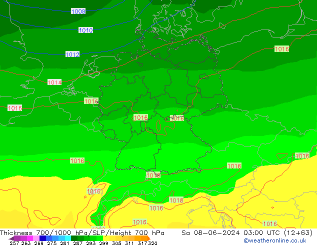 700-1000 hPa Kalınlığı ECMWF Cts 08.06.2024 03 UTC