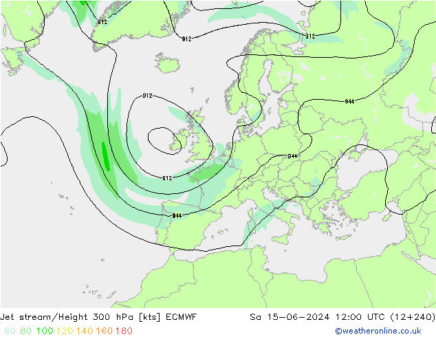 Jet Akımları ECMWF Cts 15.06.2024 12 UTC