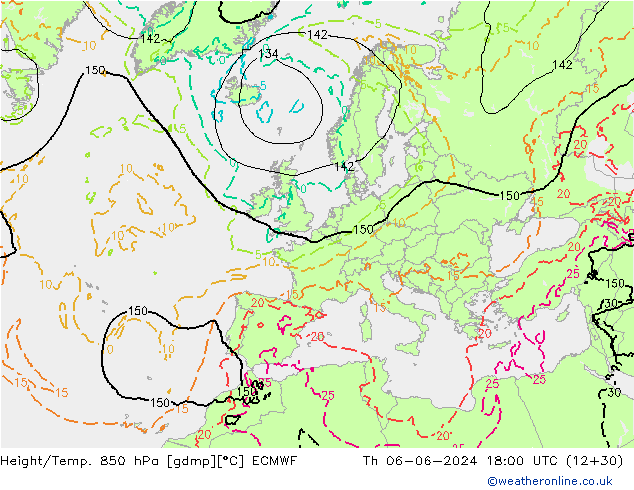 Z500/Regen(+SLP)/Z850 ECMWF do 06.06.2024 18 UTC