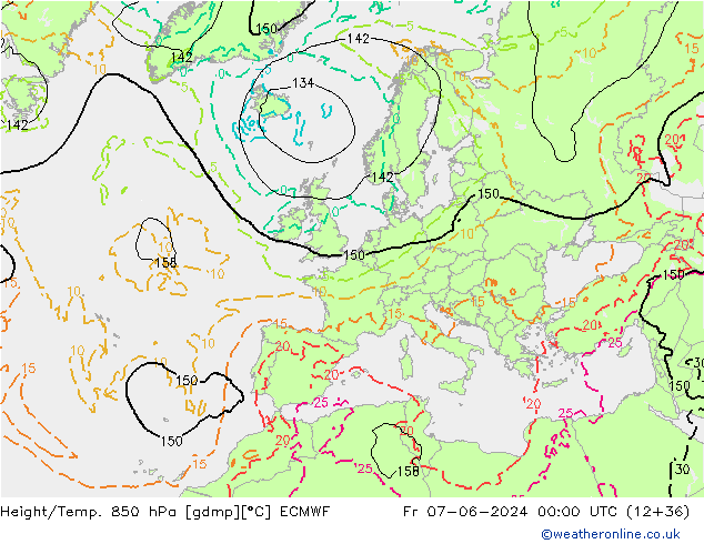 Z500/Rain (+SLP)/Z850 ECMWF Sex 07.06.2024 00 UTC