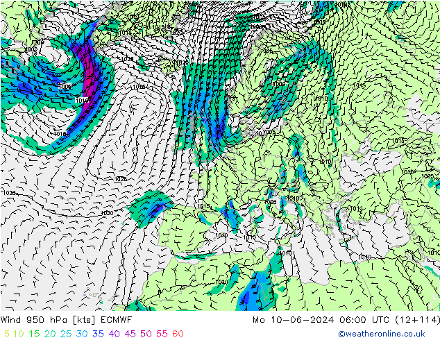  950 hPa ECMWF  10.06.2024 06 UTC