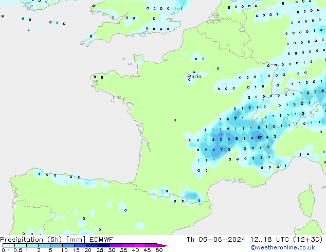 Z500/Rain (+SLP)/Z850 ECMWF Do 06.06.2024 18 UTC