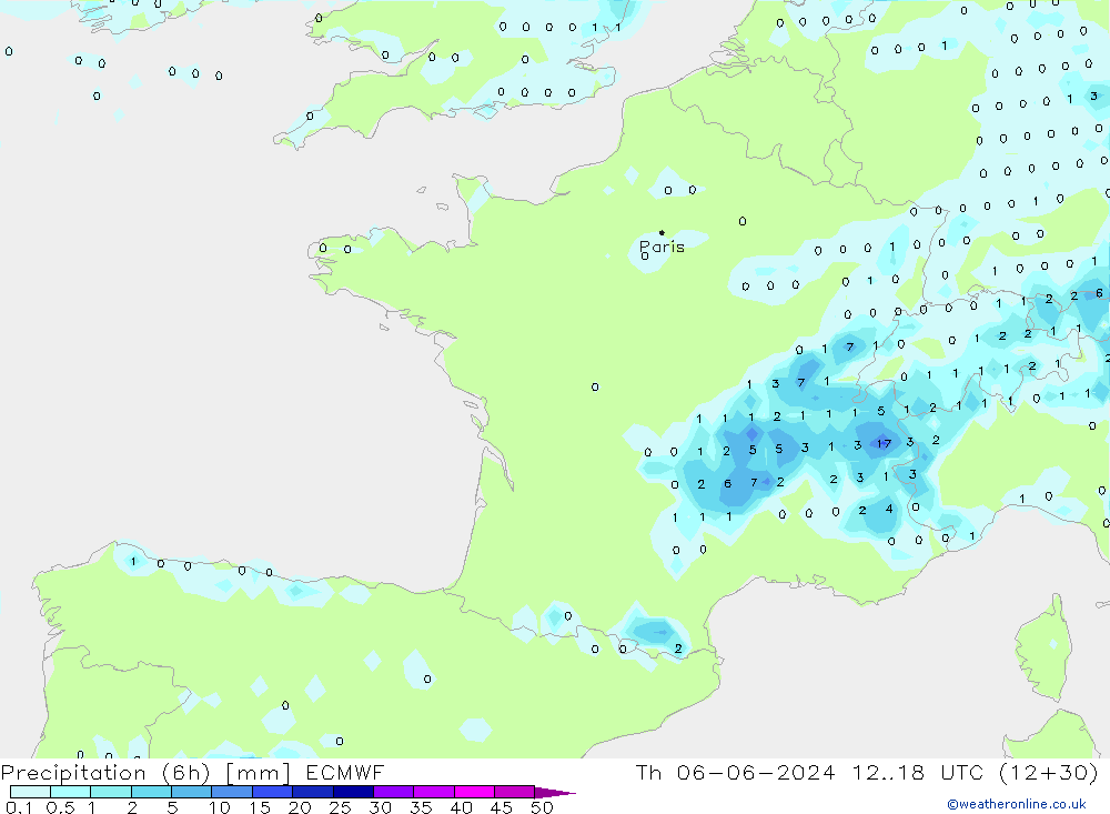 Z500/Rain (+SLP)/Z850 ECMWF Do 06.06.2024 18 UTC