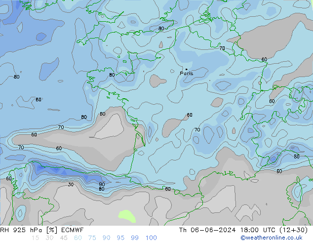 RH 925 hPa ECMWF Do 06.06.2024 18 UTC