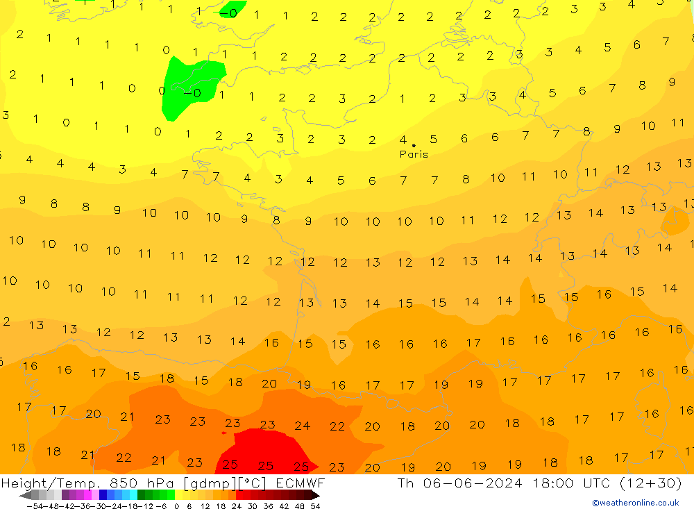 Z500/Rain (+SLP)/Z850 ECMWF Do 06.06.2024 18 UTC